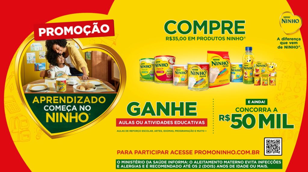 Com o tema "Aprendizado começa no Ninho", a iniciativa busca estimular o desenvolvimento das crianças oferecendo como prêmio acesso a atividades para os pequenos desenvolverem novas competências por meio da educação e da diversão,