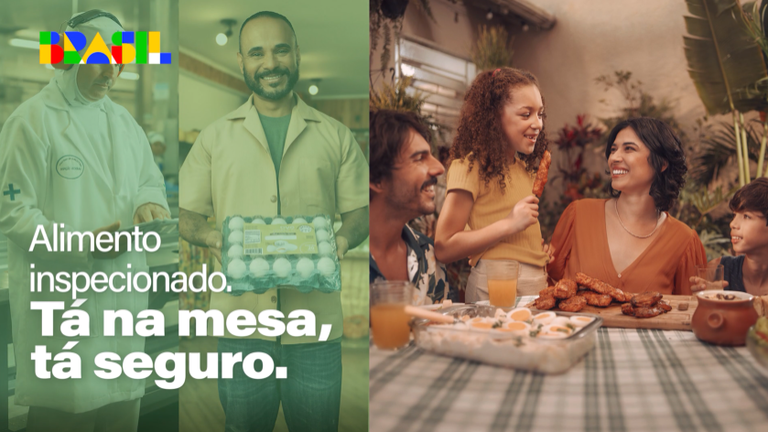 Governo Federal lança campanha publicitária para reforçar a segurança do alimento inspecionado