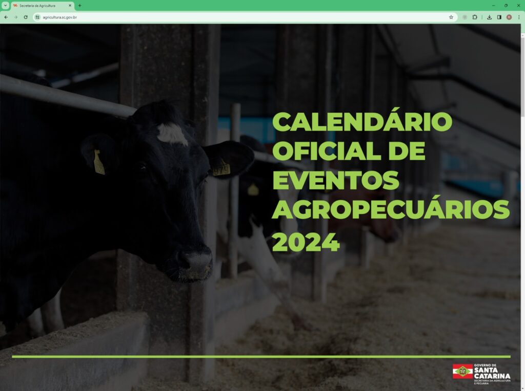 Mais de 400 eventos agropecuários estão no calendário oficial de 2024 em Santa Catarina