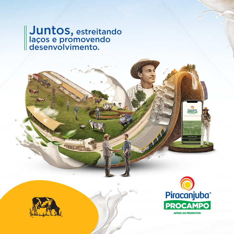 Piracanjuba ProCampo: respeito e parceria com o produtor de leite