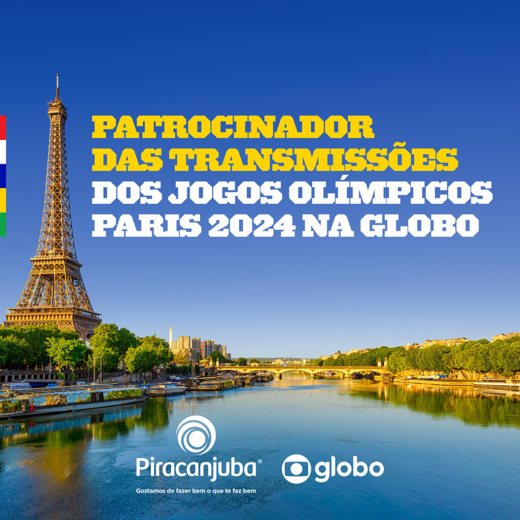 Piracanjuba: patrocinadora das transmissões dos jogos Olímpicos Paris 2024 na TV Globo