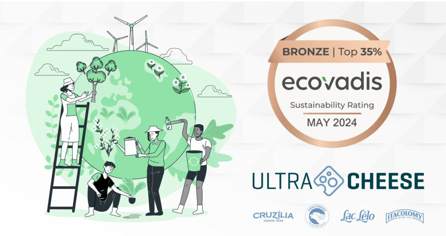 UltraCheese conquista certificação EcoVadis e reafirma compromisso com sustentabilidade e ESG