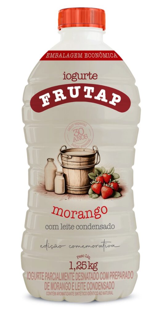 Frutap comemora 30 anos com novo sabor que conquista o público: Morango com Leite Condensado