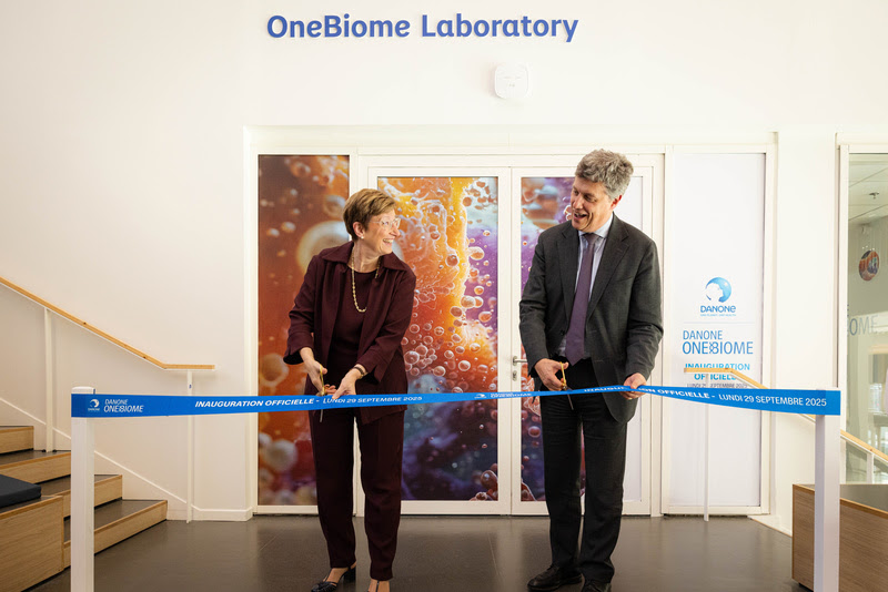 Danone inaugura seu Laboratório OneBiome em Paris-Saclay, fortalecendo seu investimento em inovação científica voltada à saúde intestinal