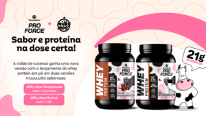 Piracanjuba ProForce e Milky Moo ampliam parceria com lançamento de whey protein em pó