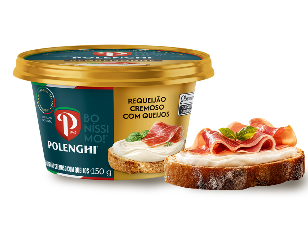 Polenghi lança Requeijonne combinação do tradicional requeijão brasileiro com a sofisticação dos queijos italianos
